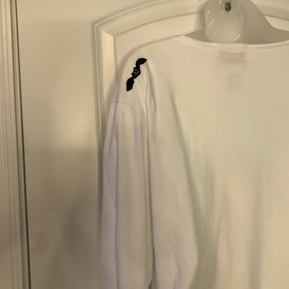 Quacker Factory White L/S Halloween T-Shirt - Picture 9 of 9